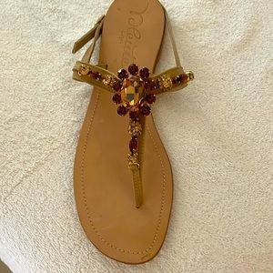 ITALIAN SANDALS…size 40….brand new ..purchased in Bellagio Italy…